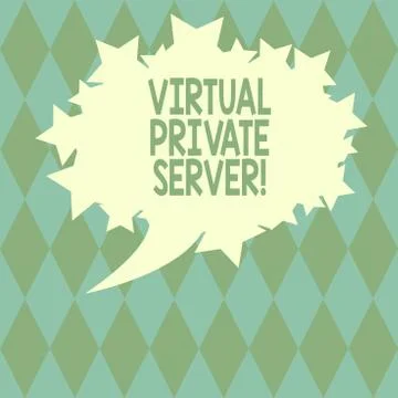 Handwriting text writing Virtual Private Server. Concept meaning sold as a Stock Illustration