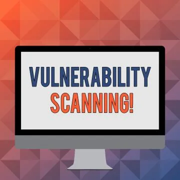 Handwriting text writing Vulnerability Scanning. Concept meaning Check of the Illustrazione stock