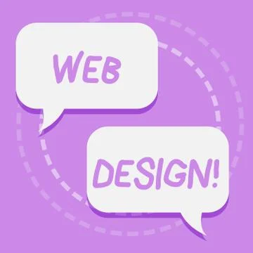 Handwriting text writing Web Design. Concept meaning process of creating webs Illustrazione stock