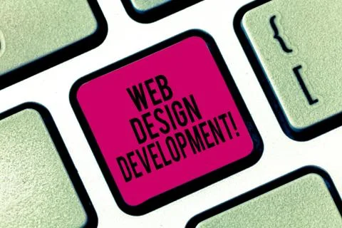 Handwriting text writing Web Design Development. Concept meaning developing 스톡 사진