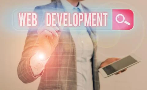 Handwriting text writing Web Development. Concept meaning dealing with Stock Photos