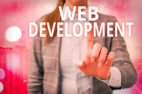 Handwriting text writing Web Development. Concept meaning work involved in Stock Photos