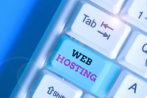 Handwriting text writing Web Hosting. Concept meaning business of providing Stock Photos