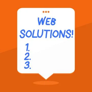 Handwriting text writing Web Solutions. Concept meaning program over network and Stock Illustration
