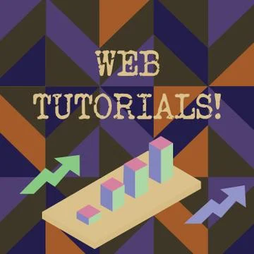 Handwriting text writing Web Tutorials. Concept meaning Self study activity Stock Illustration