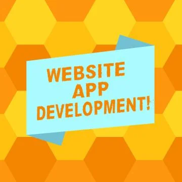 Handwriting text writing Website App Development. Concept meaning Creation of 스톡 일러스트