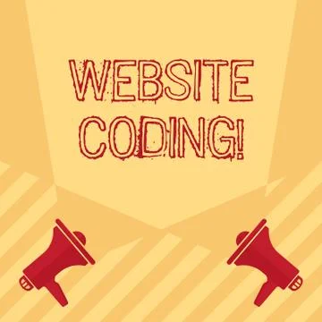 Handwriting text writing Website Coding. Concept meaning system of symbols and Stock Illustration