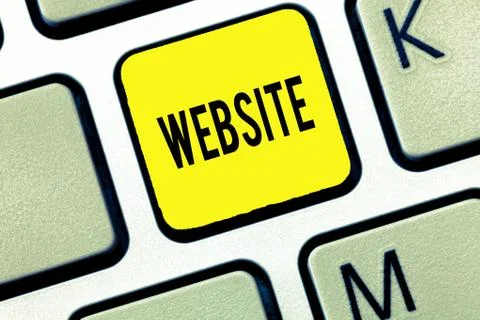 Handwriting text writing Website. Concept meaning Related web pages located Stock Photos