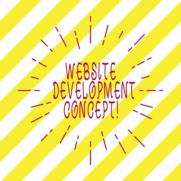 Handwriting text writing Website Development Concept. Concept meaning developing 스톡 일러스트