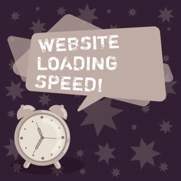 Handwriting text writing Website Loading Speed. Concept meaning time takes to Stock Illustration