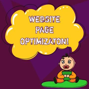 Handwriting text writing Website Page Optimization. Concept meaning Increase its Stock Illustration