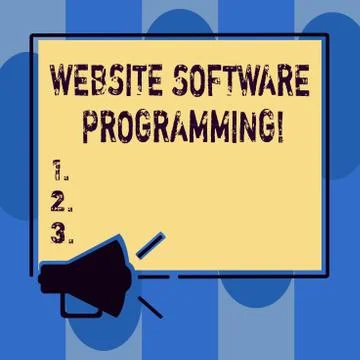 Handwriting text writing Website Software Programming. Concept meaning coding or Stock Illustration