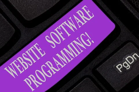 Handwriting text writing Website Software Programming. Concept meaning coding or Stock-Fotos