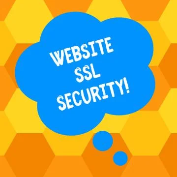 Handwriting text writing Website Ssl Security. Concept meaning encrypted link 스톡 일러스트