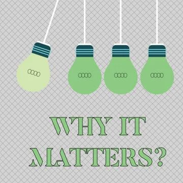 Handwriting text writing Why It Matters question. Concept meaning ask Ilustración de archivo