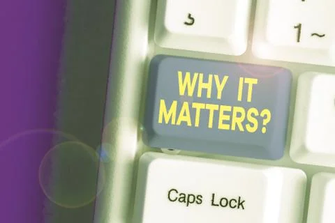 Handwriting text writing Why It Matters Question. Concept meaning most important 스톡 사진