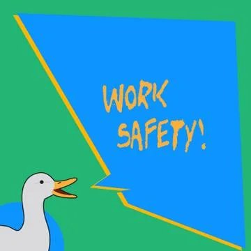 Handwriting text writing Work Safety. Concept meaning policies and procedures in Stock Illustration