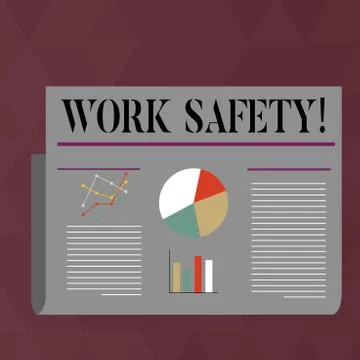 Handwriting text writing Work Safety. Concept meaning policies and procedures in Stock Illustration