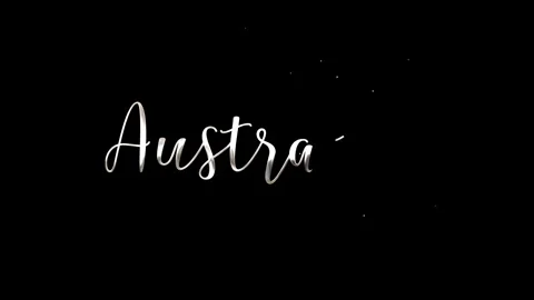 Handwritten Australia Day Animated  silver color. Stock Footage 296609497