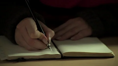 Handwritten bookeeping Stock Footage 68612862