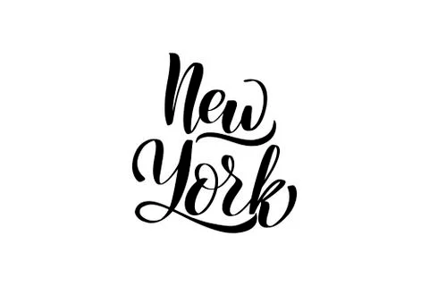 Handwritten brush lettering Stock Illustration