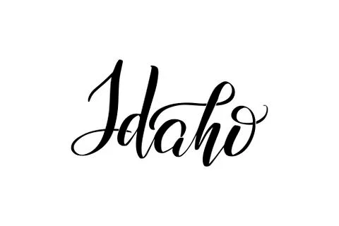Handwritten brush lettering Stock Illustration