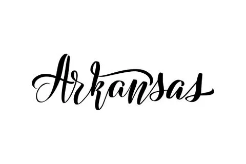 Handwritten brush lettering Stock Illustration
