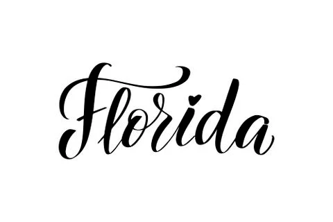 Handwritten brush lettering Stock Illustration