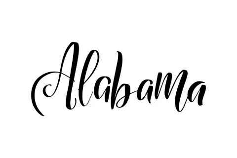 Handwritten brush lettering Stock Illustration