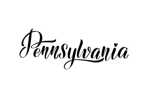 Handwritten brush lettering Stock Illustration