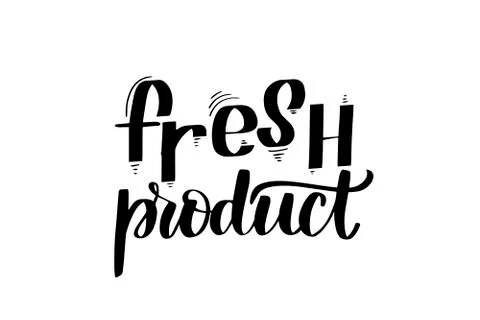 Handwritten brush lettering Stock Illustration