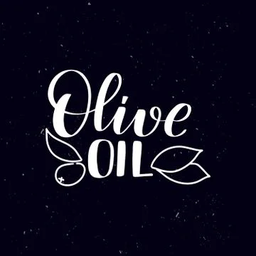 Handwritten calligraphy text, chalk on a blackboard Stock Illustration