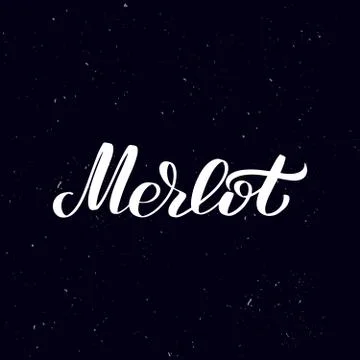 Handwritten calligraphy text, chalk on a blackboard Stock Illustration