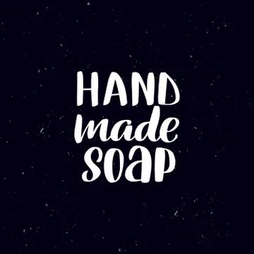 Handwritten calligraphy text, chalk on a blackboard Stock Illustration