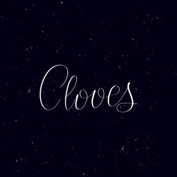 Handwritten calligraphy text, chalk on a blackboard Stock Illustration