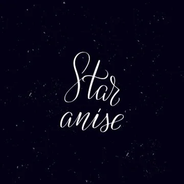 Handwritten calligraphy text, chalk on a blackboard Stock Illustration