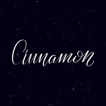 Handwritten calligraphy text, chalk on a blackboard Stock Illustration