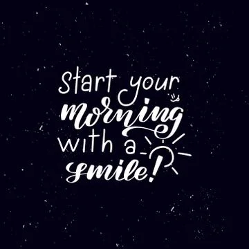 Handwritten calligraphy text, chalk on a blackboard Stock Illustration