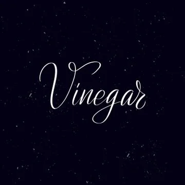 Handwritten calligraphy text, chalk on a blackboard Stock Illustration