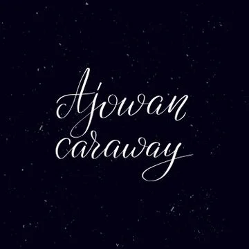 Handwritten calligraphy text, chalk on a blackboard Stock Illustration