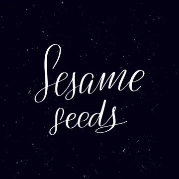 Handwritten calligraphy text, chalk on a blackboard Stock Illustration