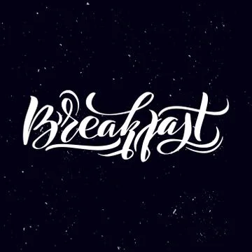 Handwritten calligraphy text, chalk on a blackboard Stock Illustration
