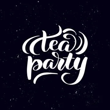 Handwritten calligraphy text, chalk on a blackboard Stock Illustration