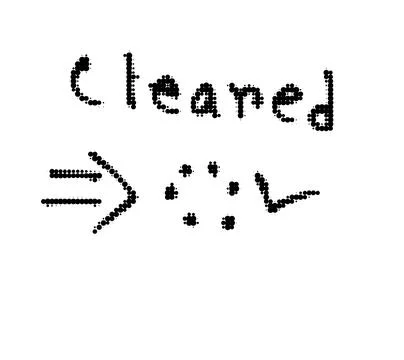 Handwritten cleared status icon with arrow and checkmark, handwritten Stock Illustration