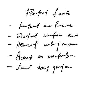 Handwritten To Do List Unreadable text Stockillustratie