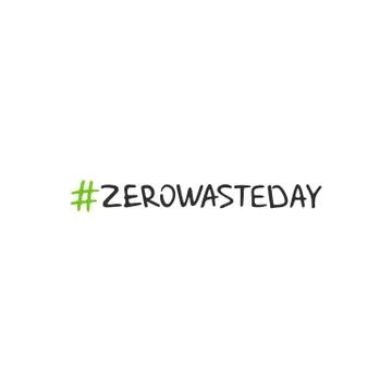 Handwritten lettering of Zero Waste Stock Illustration