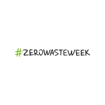 Handwritten lettering of Zero Waste Stock Illustration