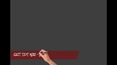 Handwritten Lower Third Stock After Effects