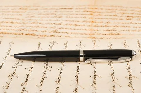 Handwritten with pen Stock Photos
