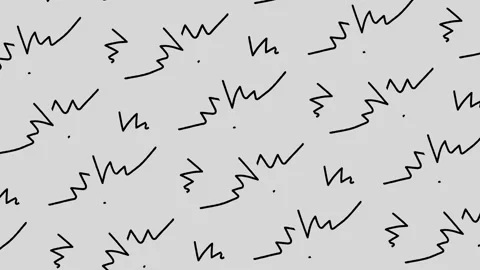 Handwritten sharp abstract lines pattern different scribbles, doodles, pen Video stock 219424206